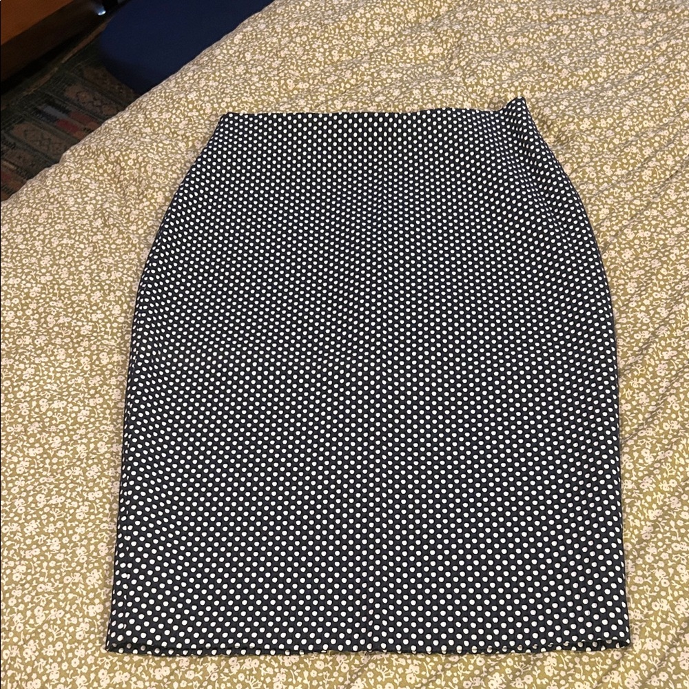Polka Dot Pencil Skirt